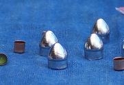 25x 7mm/32 pinfire lead bullets 