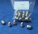 25 x 38F round-nose lead bullets