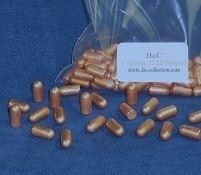 100 copper plated lead bullets for 6mm Velodog and 22" XL Maynard