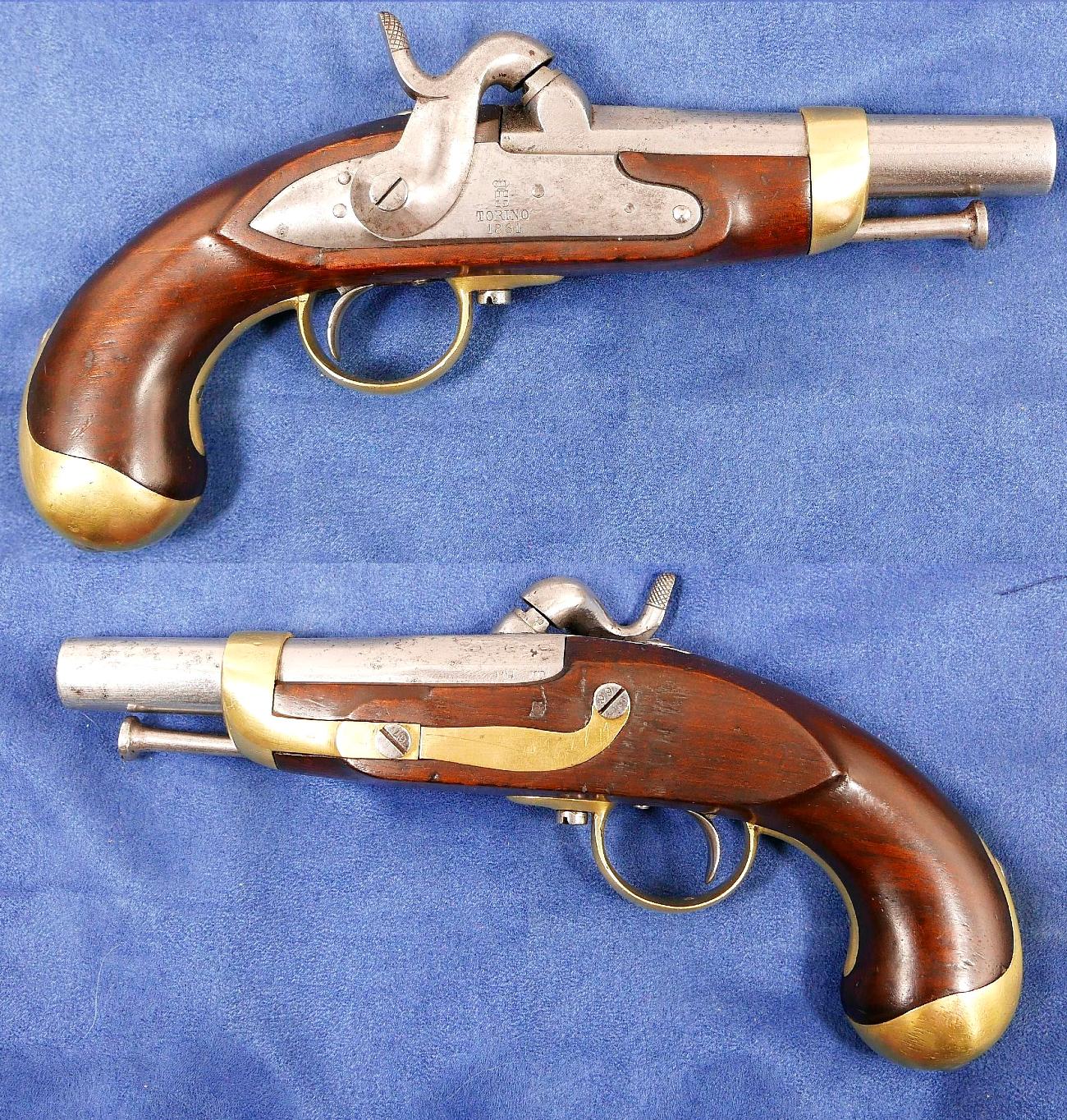 Pistolet de Carabinier Royal mod 1847. Italie.   VENDU